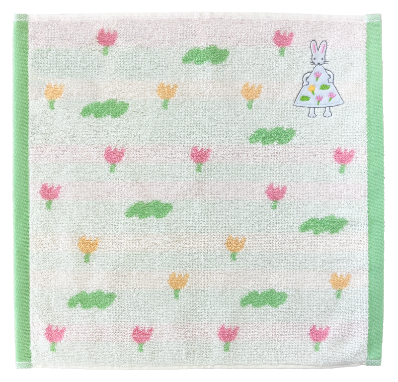 わたしのワンピース おはな模様 ウォッシュタオル