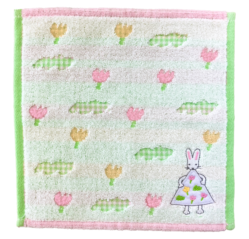 タオルハンカチ わたしのワンピース おはな模様